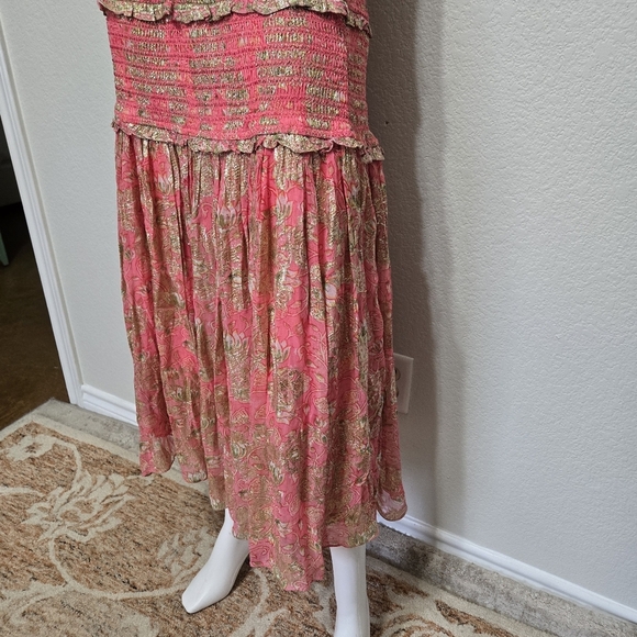 Hemant & Nandita Roop Pink Maxi Dress Size XL - Picture 7 of 14